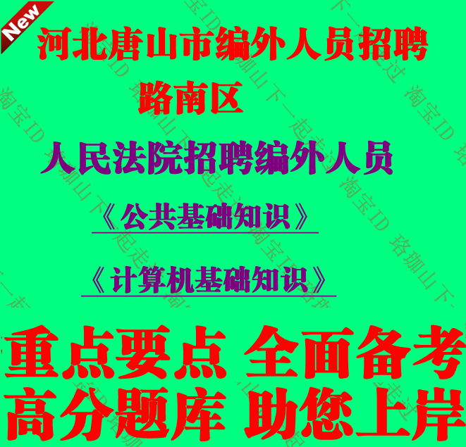 河北省唐山市路南区人民法院招聘编外人员考试公共计算机基础知识
