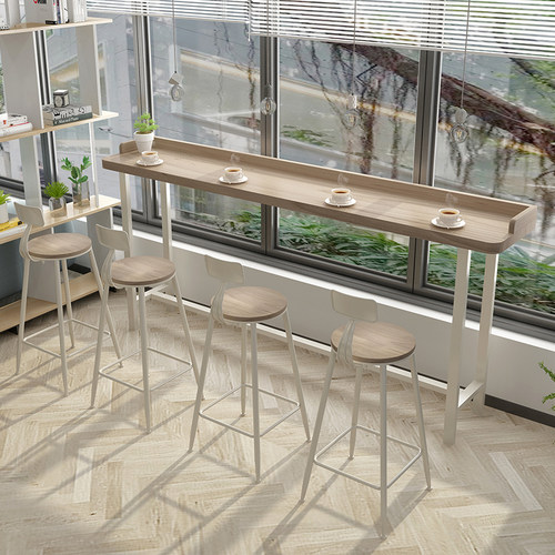 落地窗吧台桌带挡边尺寸可定制