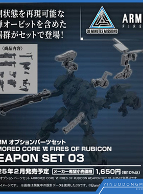 万代 拼装模型 30MM 装甲核心 ⅥRUBICON 03 04 武器配件包