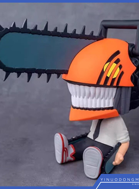 SUNRISEPOP 77014 坐姿搪胶公仔 链锯人 淀治 链锯恶魔 Q版手办