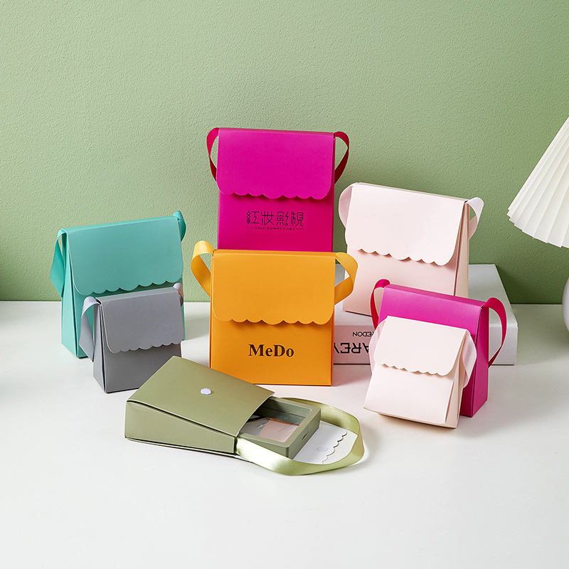 饰品悬浮盒外包装手提袋外壳可加印logo礼品袋折叠式防尘收纳