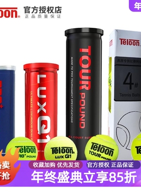 Teloon天龙网球P4成人专业训练比赛球POUND P3 LUXQ1 4#高弹耐磨