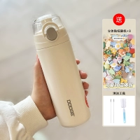 Белая гигиеническая трехмерная водонепроницаемая наклейка из нержавеющей стали, 500 мл, 3D