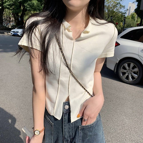 2026夏季设计感小众短袖T恤女