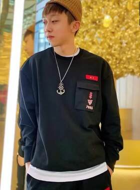 PUMA彪马运动男圆领休闲卫衣外套