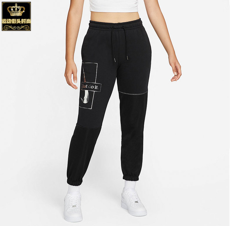 NIKE耐克女子加绒收脚跑步运动裤