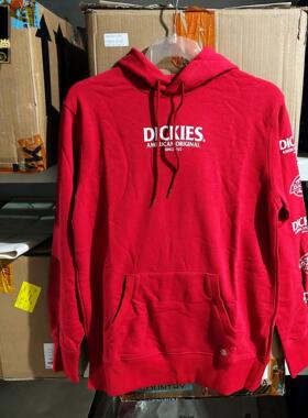 专柜正品 DICKIES 男子连帽宽松跑步休闲运动卫衣外套DK006081CX9