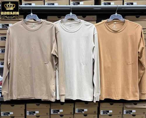 NIKE长袖T恤耐克宽松运动休闲男