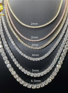 单排奢华珠宝配饰精美手链S925银