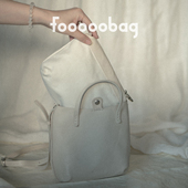 fooooobag植鞣系列「奶豆腐包」简约质感头层牛皮手提斜挎托特包