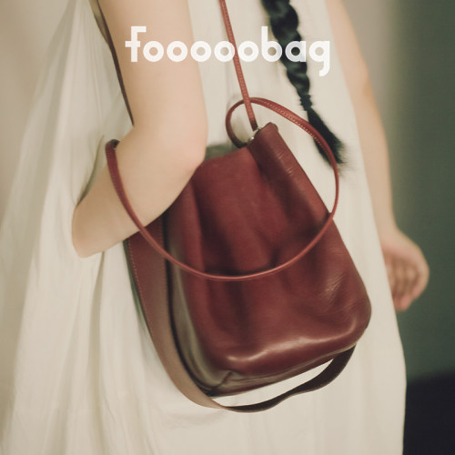 fooooobag植鞣系列「福蕊包」新品头层牛皮多种背法简约女包包