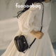 fooooobag「手拎小福包」头层牛皮质感简约女包包