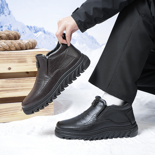 泰和源新款老北京棉鞋男加绒保暖加厚防滑大棉中老年舒适爸爸棉鞋