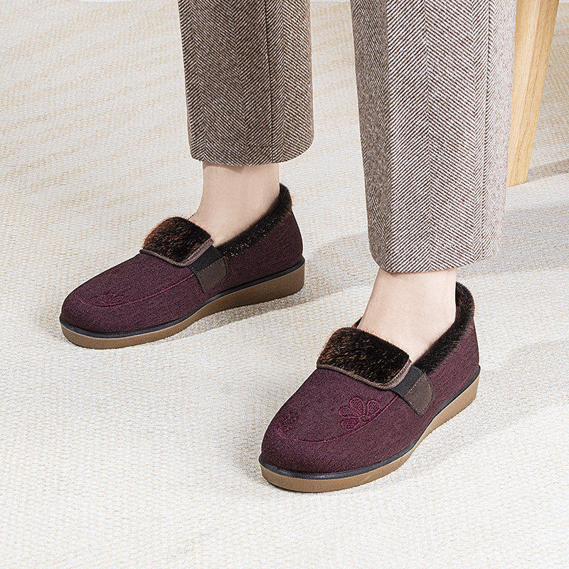 泰和源老北京布鞋冬季女加绒保暖加厚防滑平底中老年妈妈软底棉鞋,女鞋,传统布鞋,淘宝优惠券,粉丝福利购,淘宝优惠卷