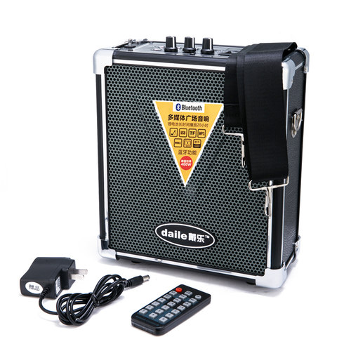 戴乐Q70蓝牙音响跳广场舞小型便携式地摊喇叭叫卖机大音量重低音 - 封面