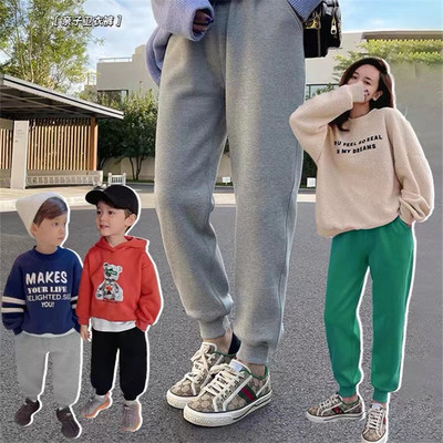 遇见不倒绒加厚纯色休闲风卫裤