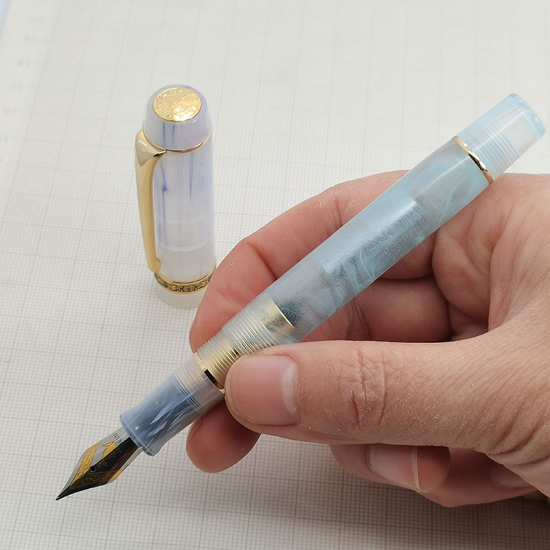 新袋鼠凯格露316A钢笔世纪豆腐螺旋帽铱金笔书写练字商务个性拼色