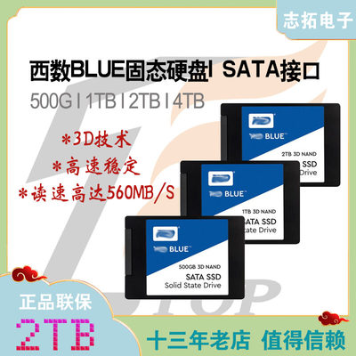 西部数据2.52tSATA3.0ssd固态盘