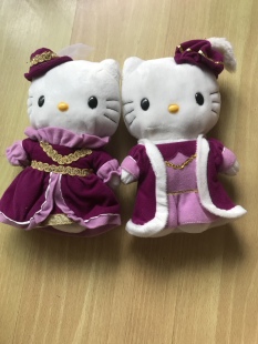 香港正版 结婚公仔 Kitty凯蒂猫 孤品 压床娃娃婚庆2001标收藏款