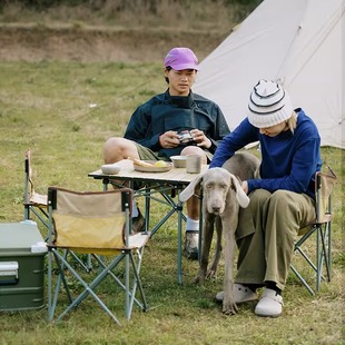 露营野餐野炊便携式 黑鹿BLACKDEER户外折叠桌椅套装 野外装 备用品