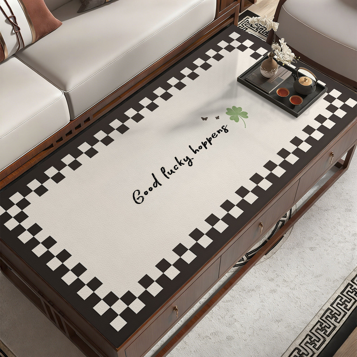 简约时尚家用台面免洗防水防油餐桌桌垫茶几隔热垫防灰皮革保护垫,居家布艺,桌布,淘宝优惠券,粉丝福利购,淘宝优惠卷