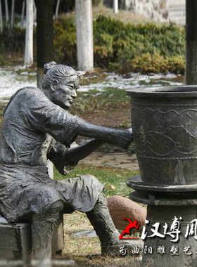 工艺玻璃钢古代景观可定做雕塑