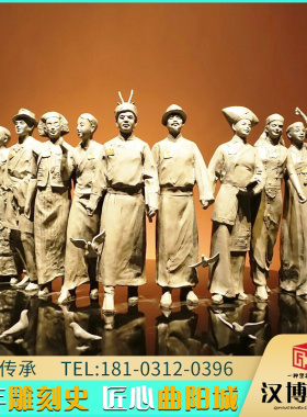 定制户外少数民族雕塑民族团结人物铜雕大型园林玻璃钢仿铜雕像