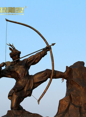 文化主题大型玻璃钢人物雕塑定制