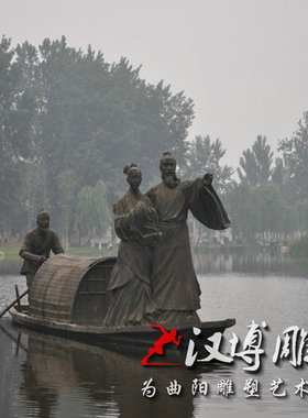 玻璃钢雕塑大型景观园林铸铜
