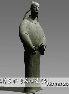 古代人物景观雕塑公园摆放铸铜