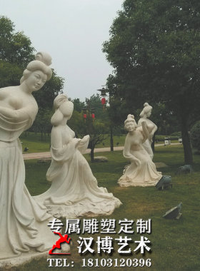 唐朝石材户外大型公园雕塑