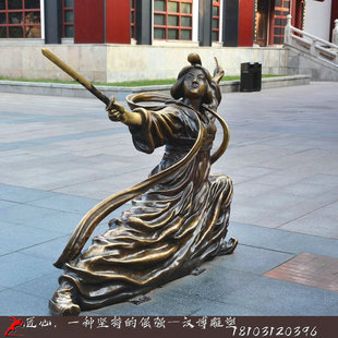古代人物玻璃钢制作铜雕城市景观街边民俗民风街边户外园林雕塑