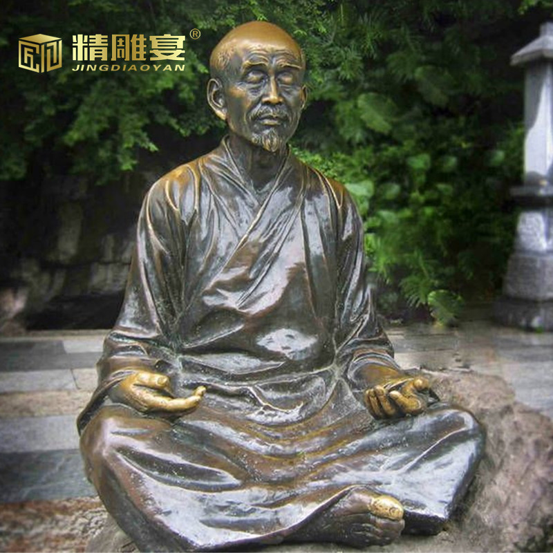 名人文化铸铜人物雕像户外大型玻璃钢仿铜雕塑制作广场景观铜雕