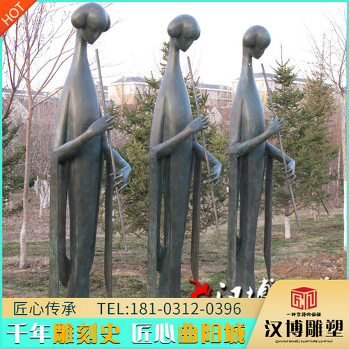 抽象古代宫女雕塑玻璃钢人物雕塑艺术品定制商业街步行街城市景观