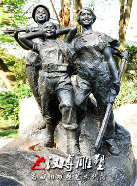 定做玻璃钢雕像校园户外景观