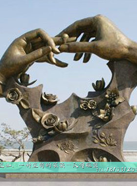 爱情主题雕像园林大型玻璃钢摆件