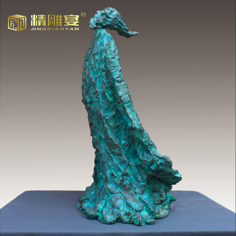 户外大型古代人物屈原雕像园林景观历史名人塑像人物铸铜雕塑定制