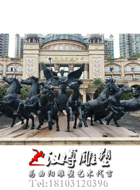 阿波罗玻璃钢大型雕塑园林景观