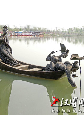唐朝玻璃钢雕塑公园景观铸铜