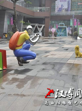 玻璃钢彩绘商场学校公园景区雕像