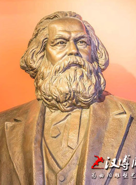 玻璃钢科学家牛顿胸像主题雕塑