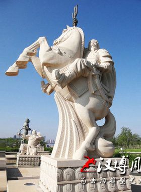 蒙古战马大型公园景观汉白玉定制