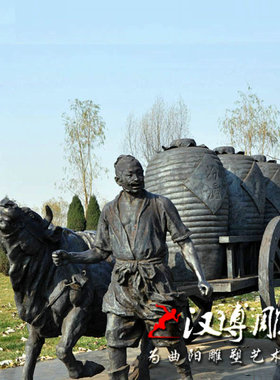 玻璃钢古代民俗人物雕塑买卖