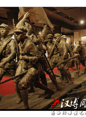 红军玻璃钢文化大型园林景观定制