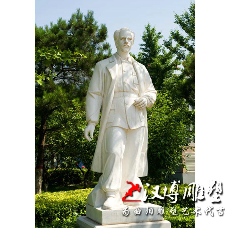 雕像医院校园文化风汉白玉定制