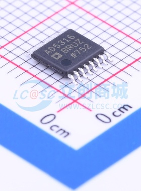 数模转换芯片DAC AD5316BRUZ-REEL7 TSSOP-16 ADI(亚德诺) 元器件