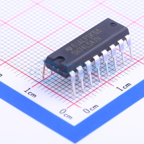数码管驱动 SN74LS47N DIP-16 TI/德州 电子元器件配单原装正品