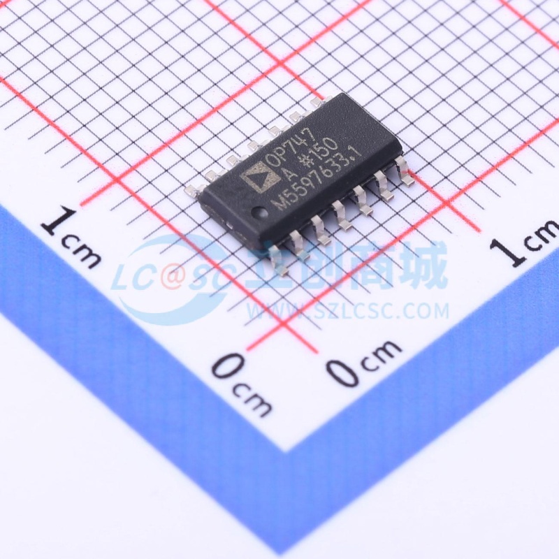 运算放大器 OP747ARZ SOIC-14 ADI(亚德诺) 电子元件配单原装正品