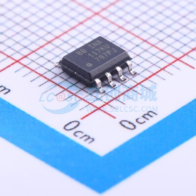 差分运放 INA117KU/2K5 SOIC-8 TI/德州 电子元器件配单原装正品