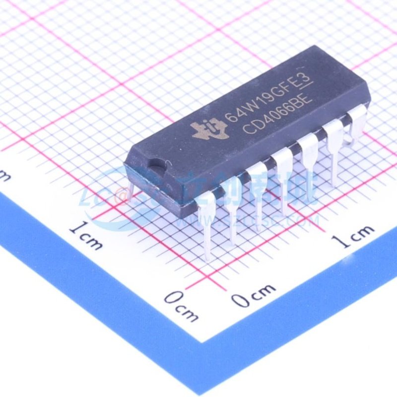 模拟开关/多路复用器 CD4066BE PDIP-14 TI/德州 电子元器件配单